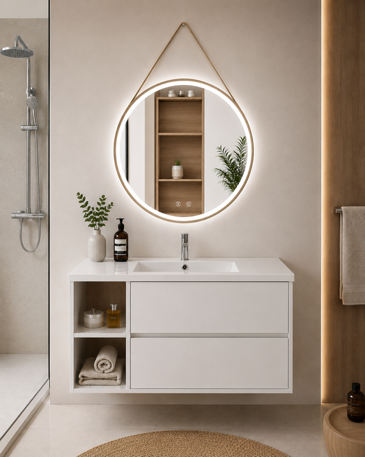 Zeus bathroom vanity with sink