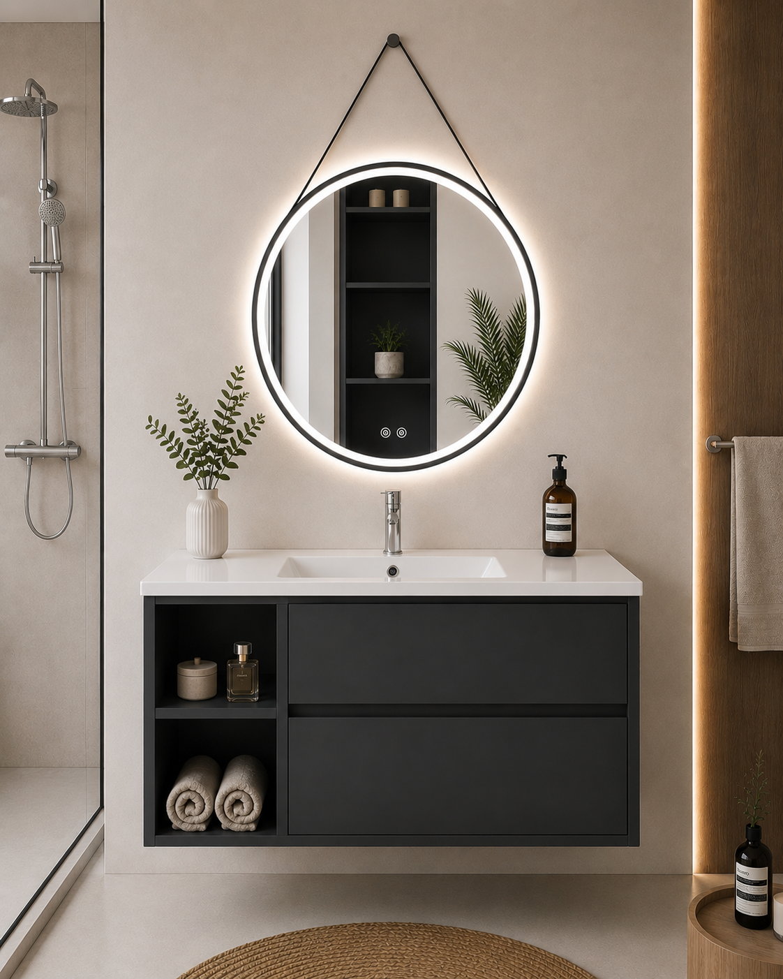 Zeus bathroom vanity with sink