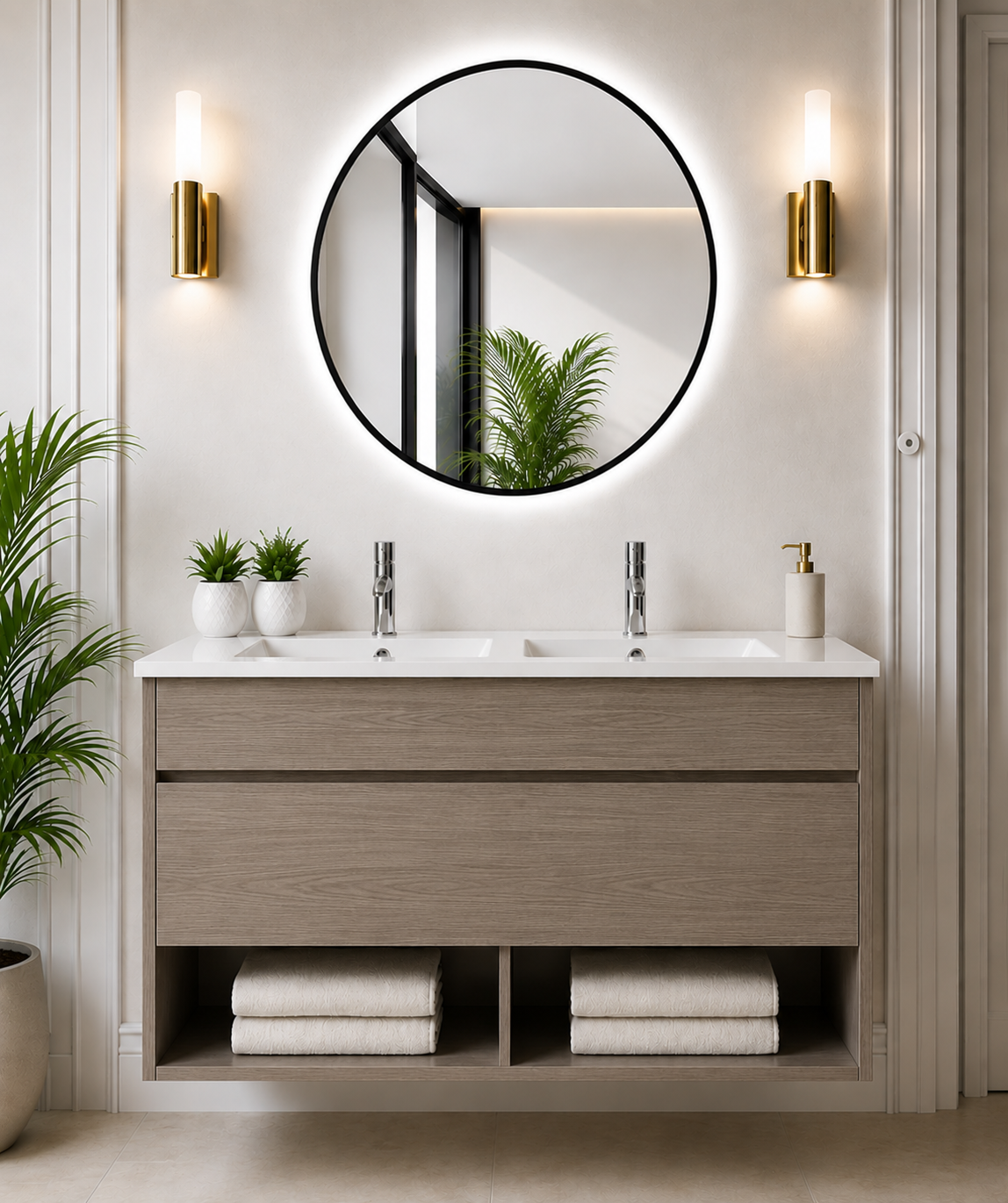 NEBARI Wall-mounted Bathroom Vanity with Drawer and Ultra-slim Basin
