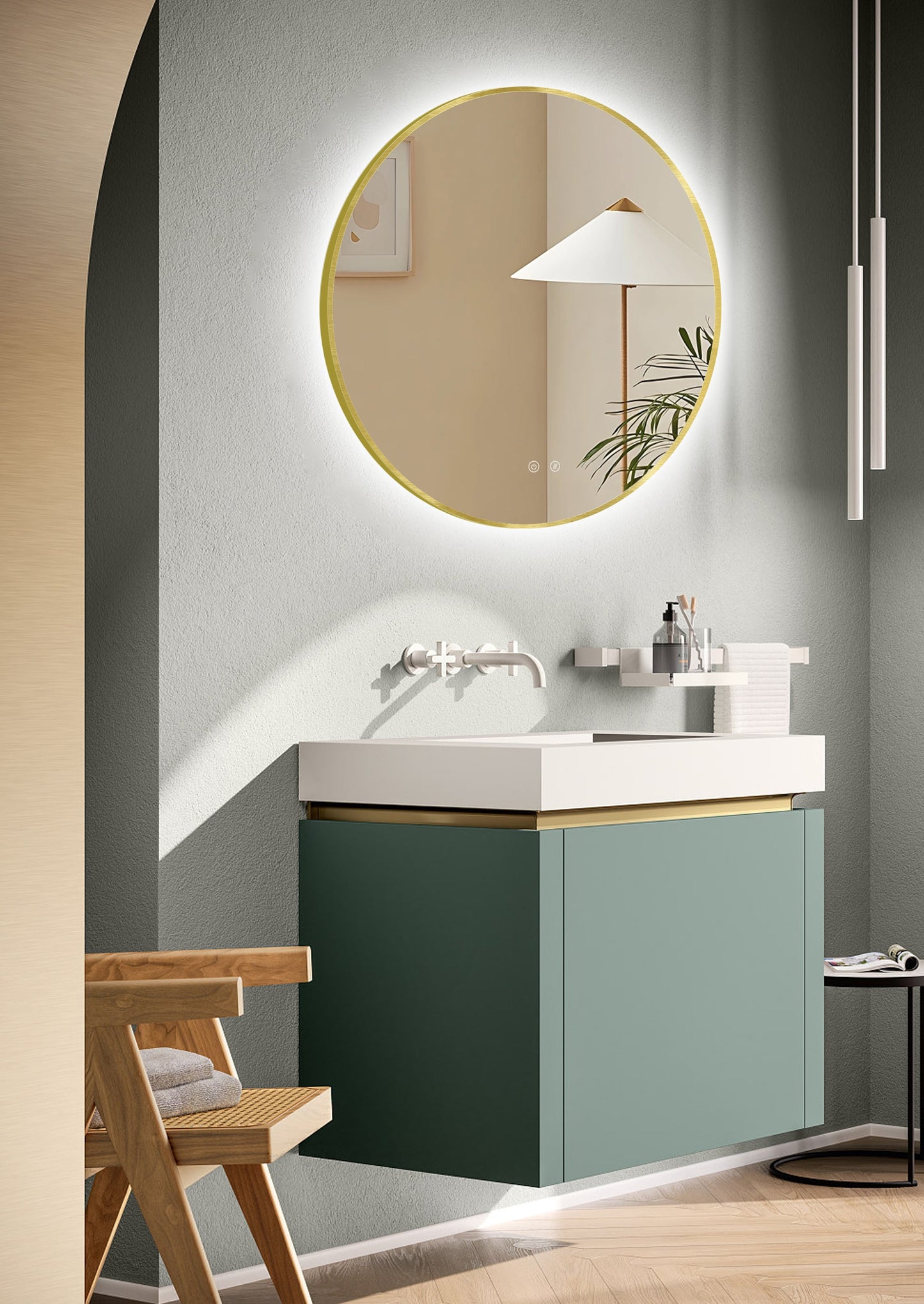 Ares Gold LED Mirror