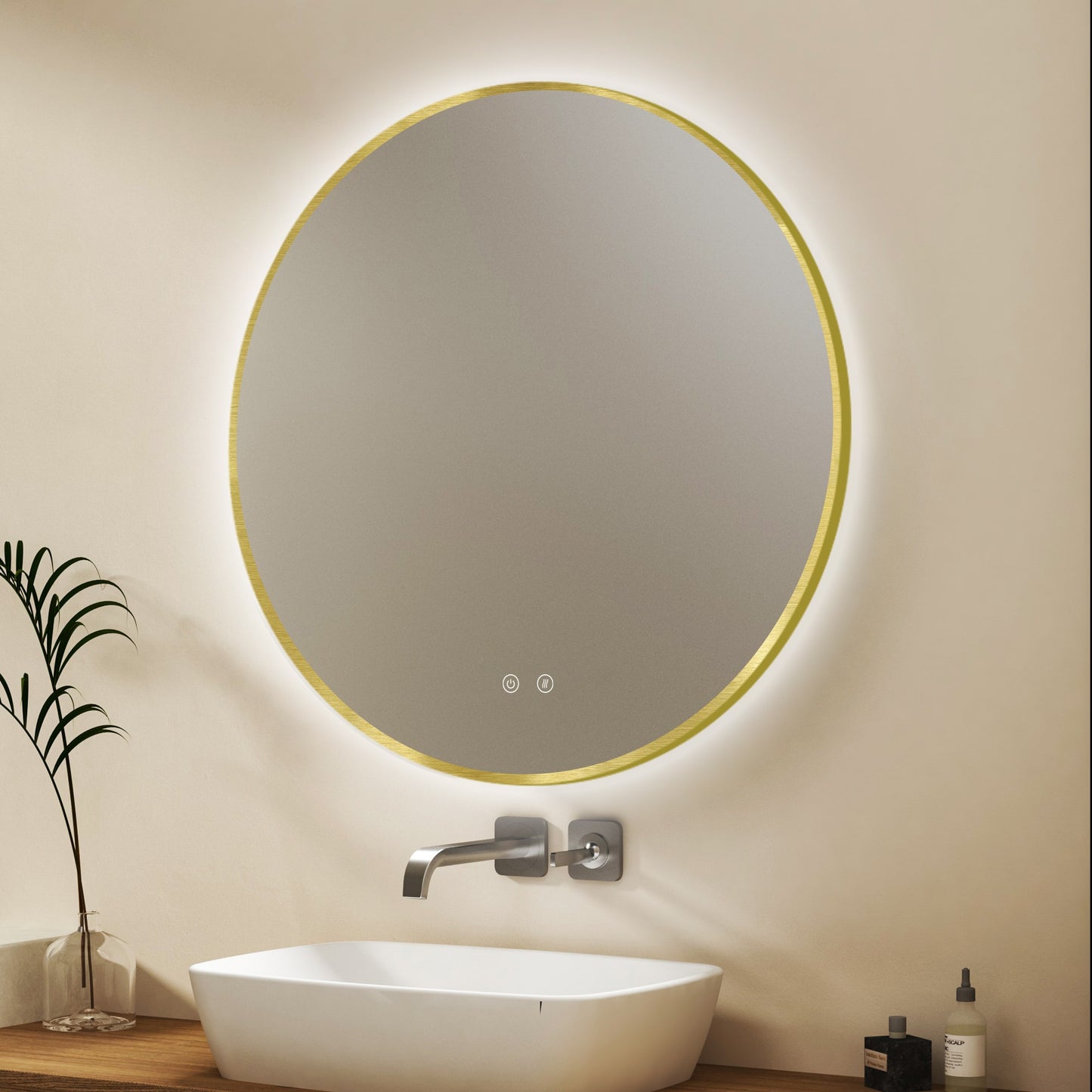 Ares Gold LED Mirror