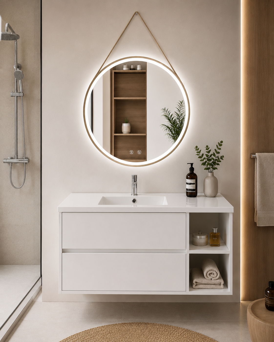 Zeus bathroom vanity with sink