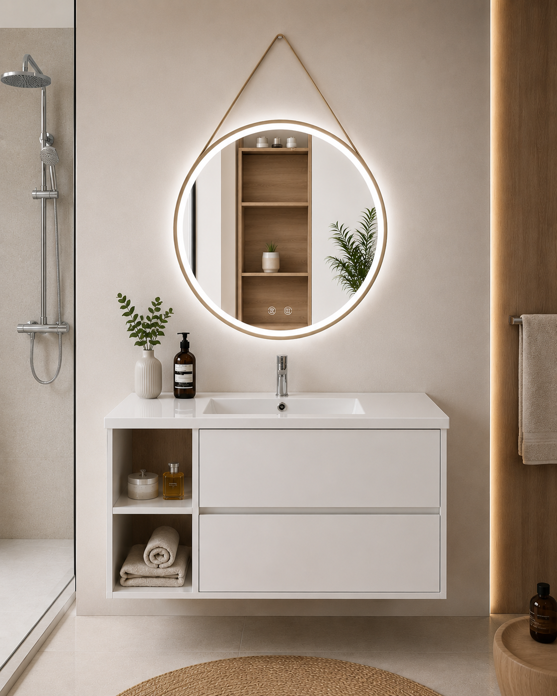Zeus bathroom vanity with sink