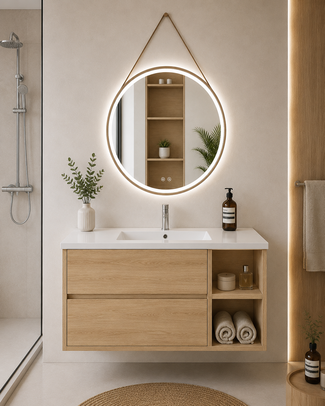 Zeus bathroom vanity with sink