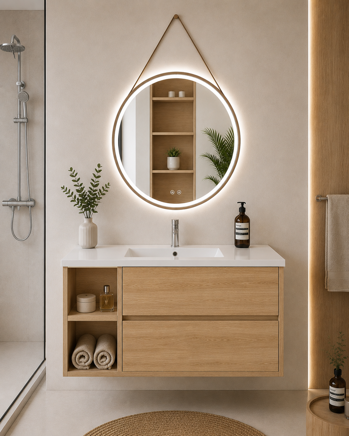 Zeus bathroom vanity with sink