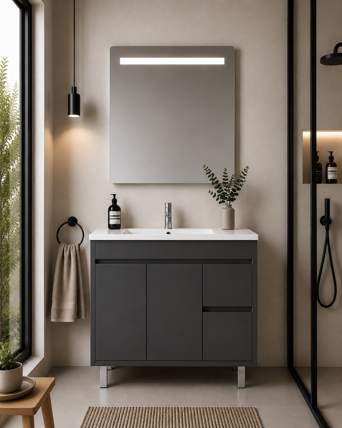 ISQUIA Bathroom Vanity with Sink