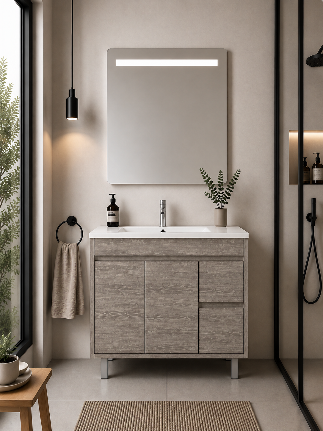 ISQUIA Bathroom Vanity with Sink