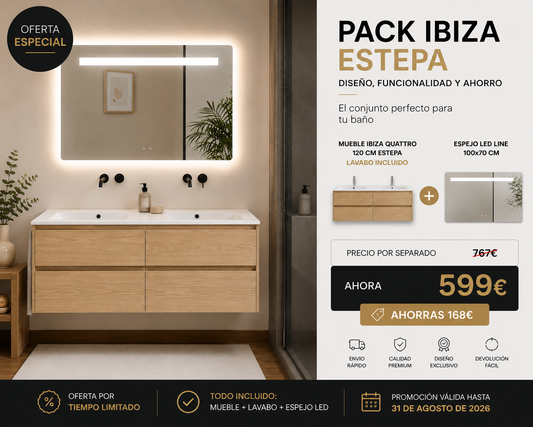 IBIZA bathroom cabinet with sink