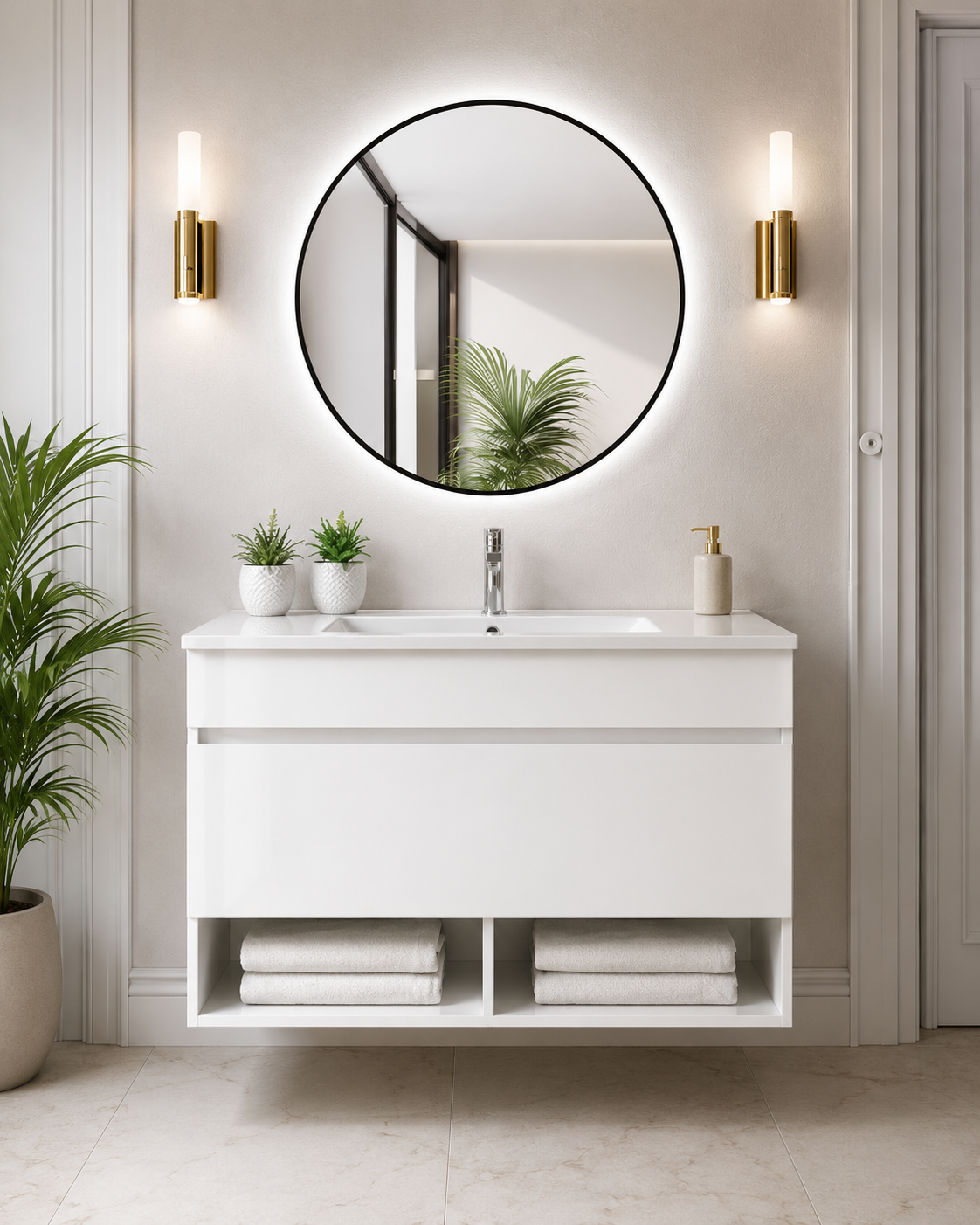 NEBARI Wall-mounted Bathroom Vanity with Drawer and Ultra-slim Basin