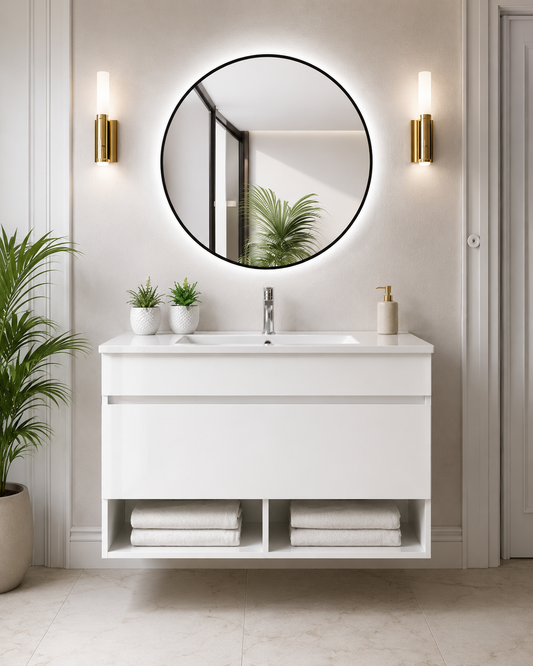 NEBARI Wall-mounted Bathroom Vanity with Drawer and Ultra-slim Basin