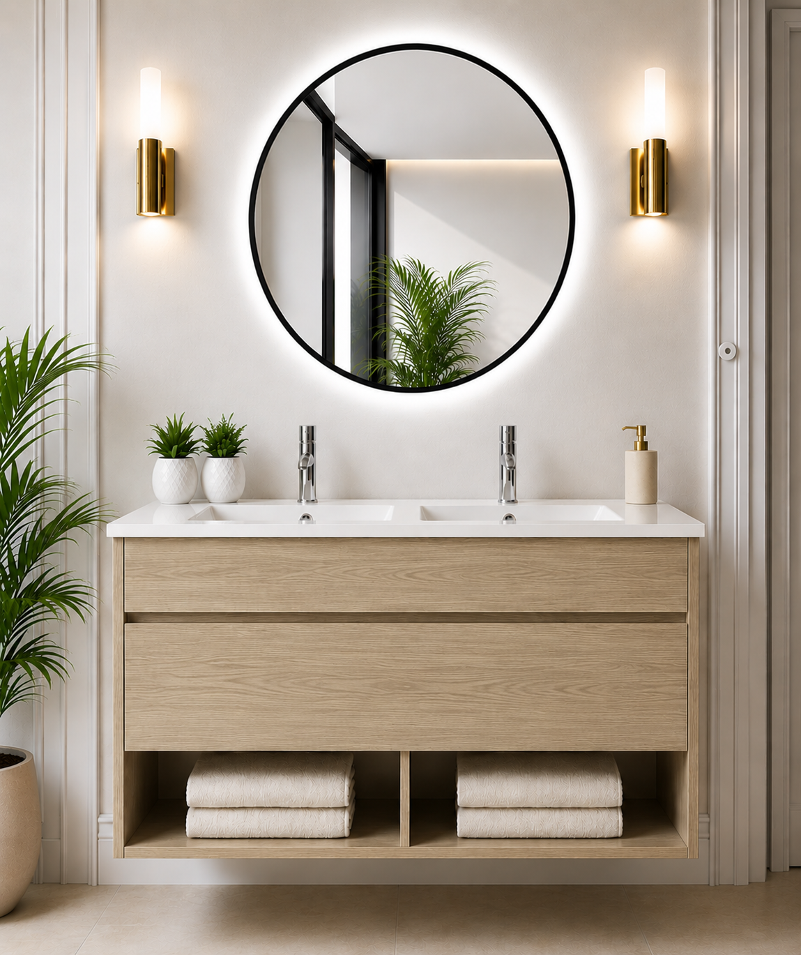 NEBARI Wall-mounted Bathroom Vanity with Drawer and Ultra-slim Basin