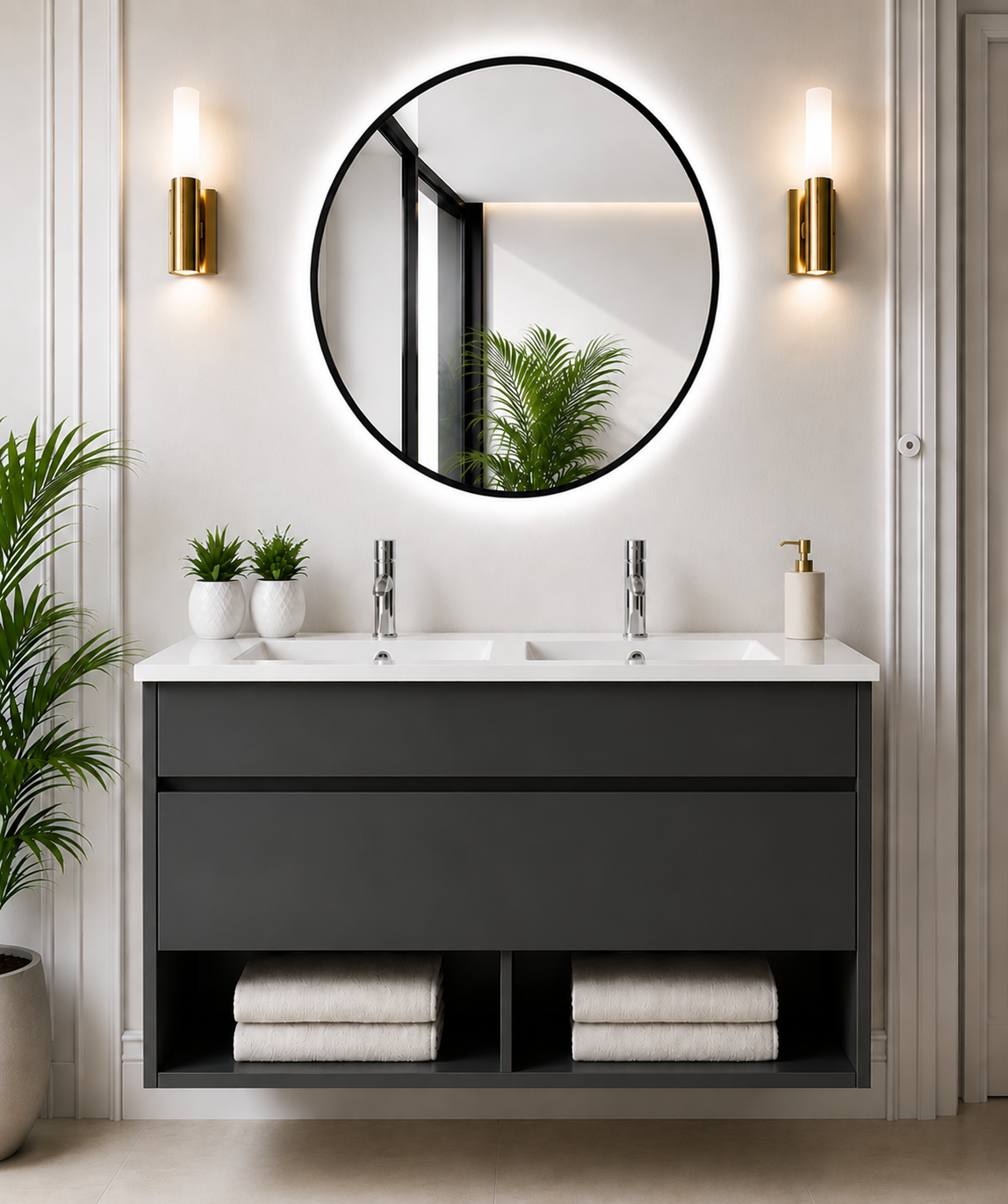 NEBARI Wall-mounted Bathroom Vanity with Drawer and Ultra-slim Basin