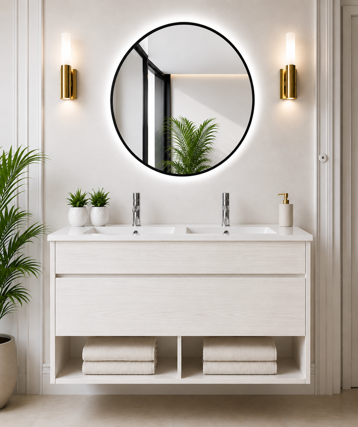 NEBARI Wall-mounted Bathroom Vanity with Drawer and Ultra-slim Basin