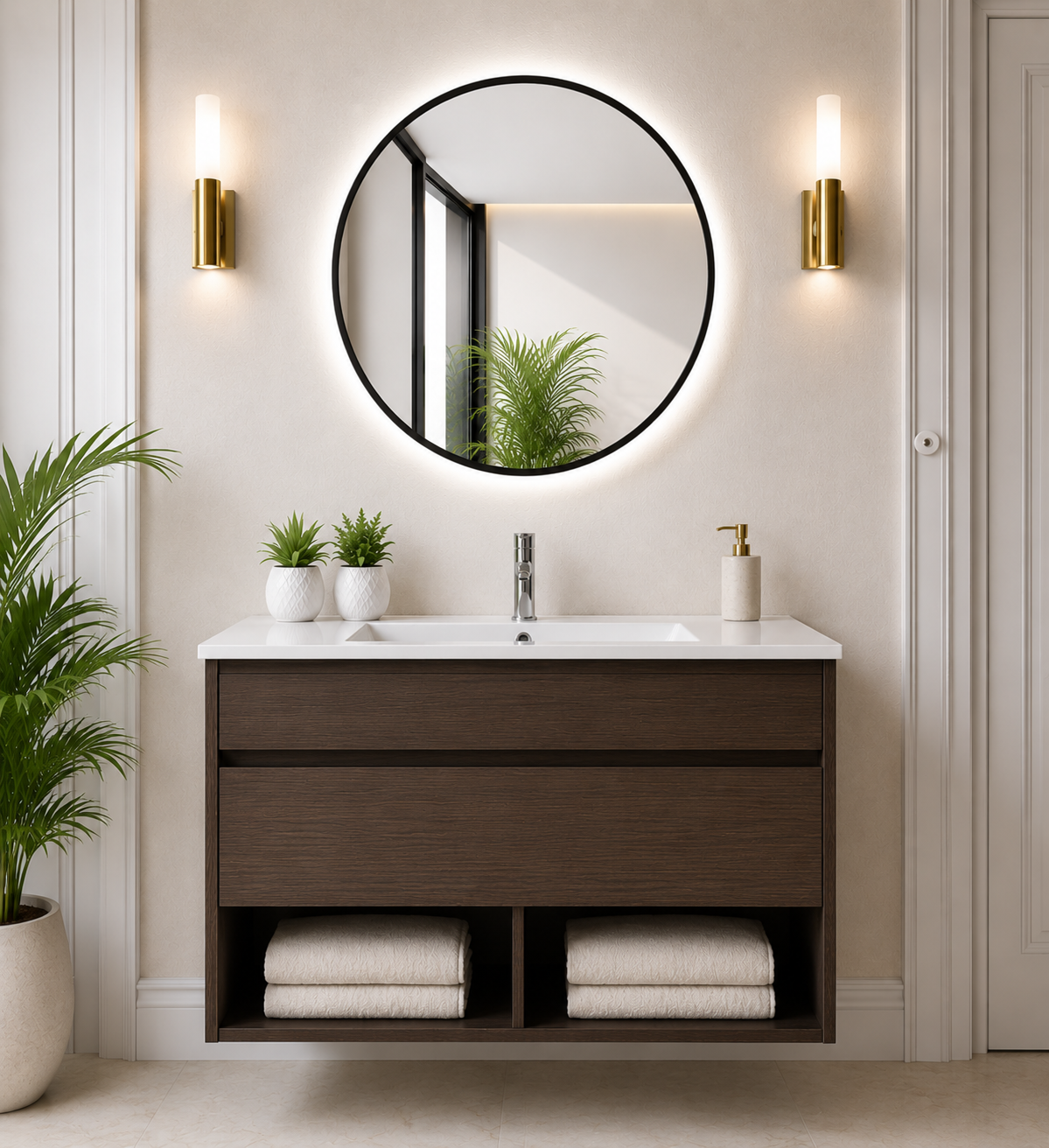 NEBARI Wall-mounted Bathroom Vanity with Drawer and Ultra-slim Basin