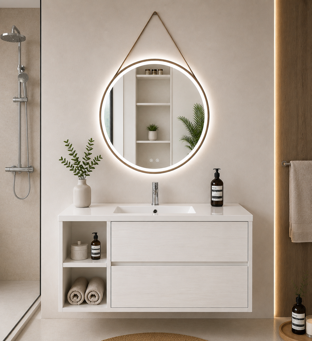 Zeus bathroom vanity with sink