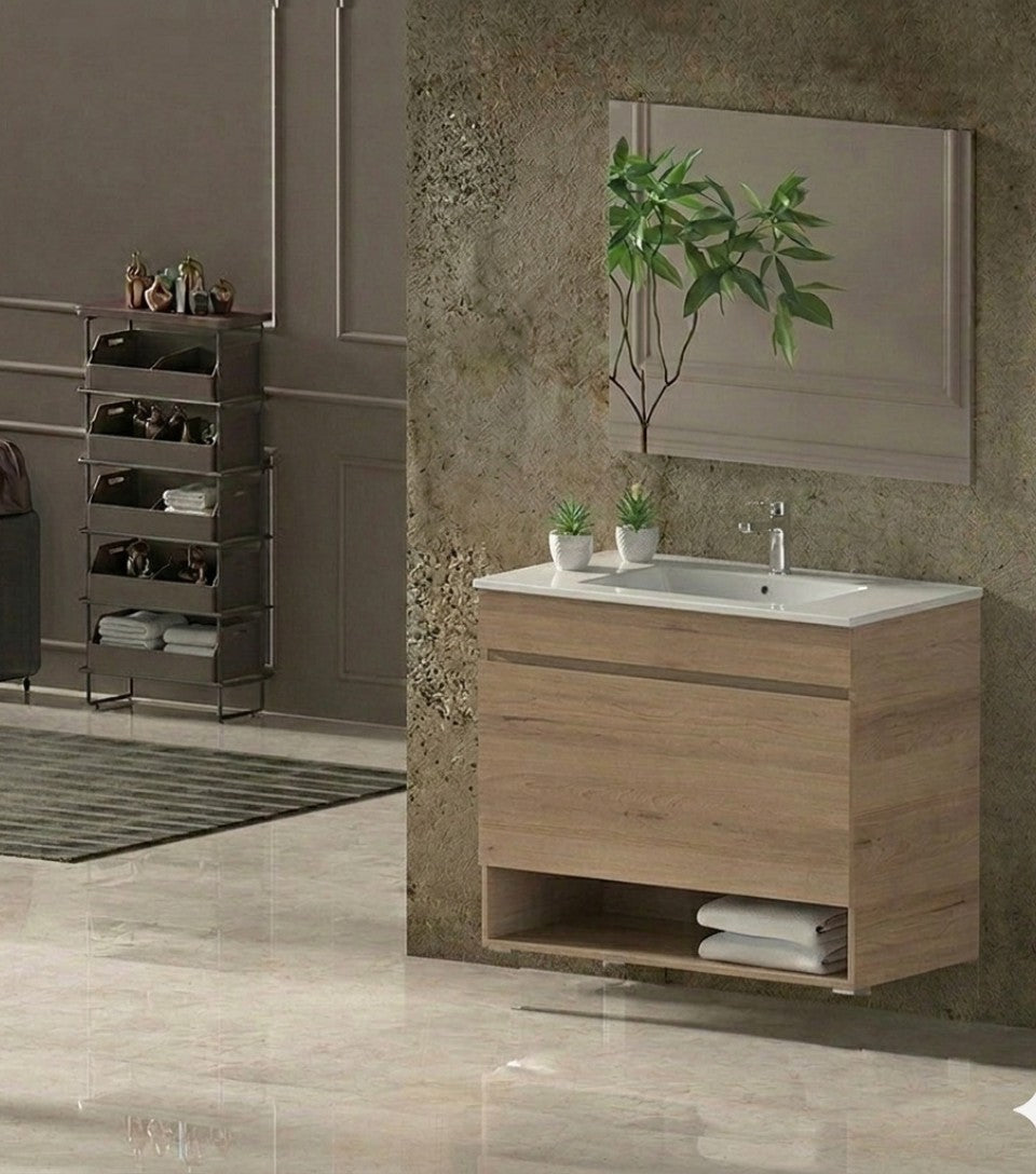 NEBARI Wall-mounted Bathroom Vanity with Drawer and Ultra-slim Basin