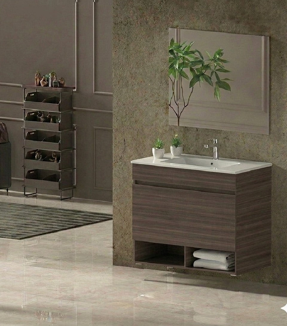 NEBARI Wall-mounted Bathroom Vanity with Drawer and Ultra-slim Basin