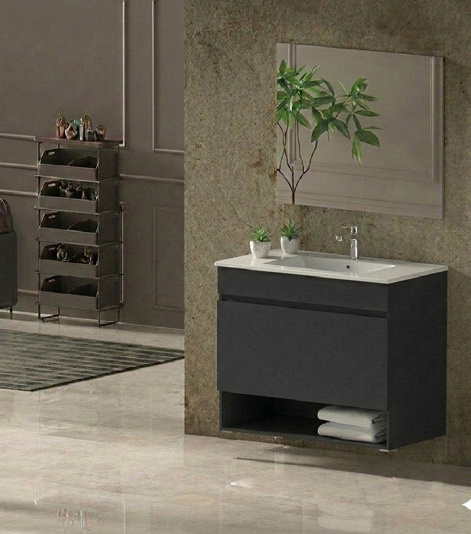 NEBARI Wall-mounted Bathroom Vanity with Drawer and Ultra-slim Basin