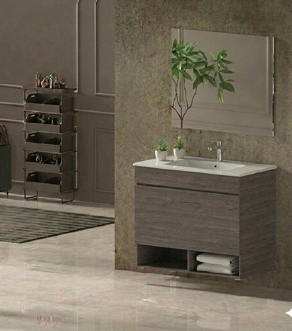 NEBARI Wall-mounted Bathroom Vanity with Drawer and Ultra-slim Basin