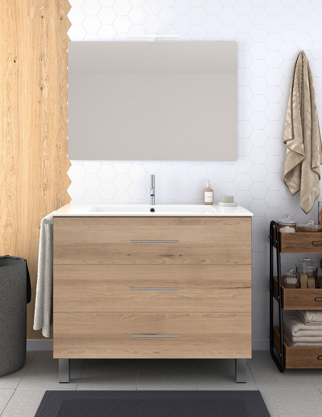 RIBERA Bathroom Vanity Unit with Basin
