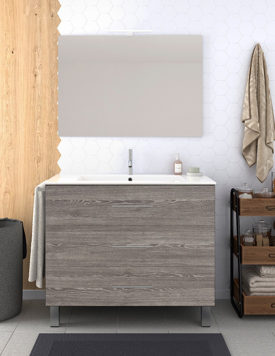 RIBERA Bathroom Vanity Unit with Basin