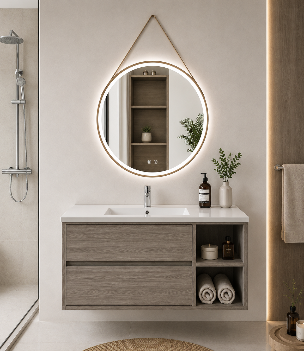 Zeus bathroom vanity with sink