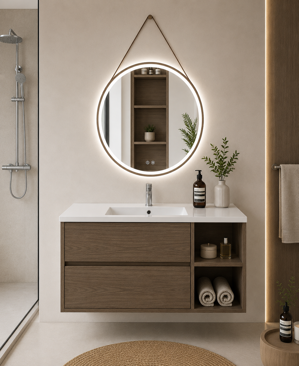 Zeus bathroom vanity with sink